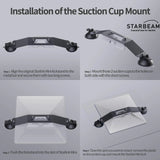 STARBEAM Starlink Mini 2 Suction Cup Mount for Vehicle Sunroof or Window