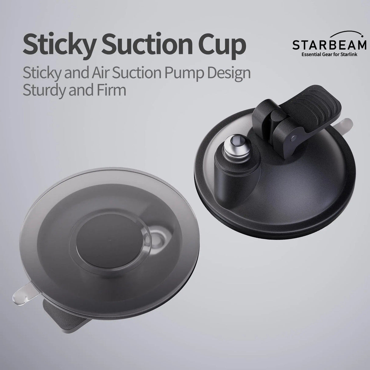STARBEAM Starlink Mini 2 Suction Cup Mount for Vehicle Sunroof or Window