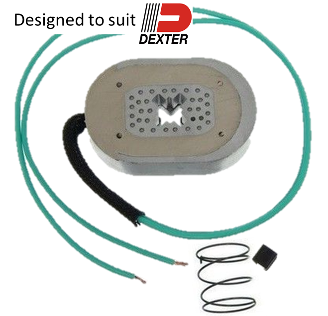 10" Electric Oval Brake Magnet w/ Retaining Clip to suit Dexter