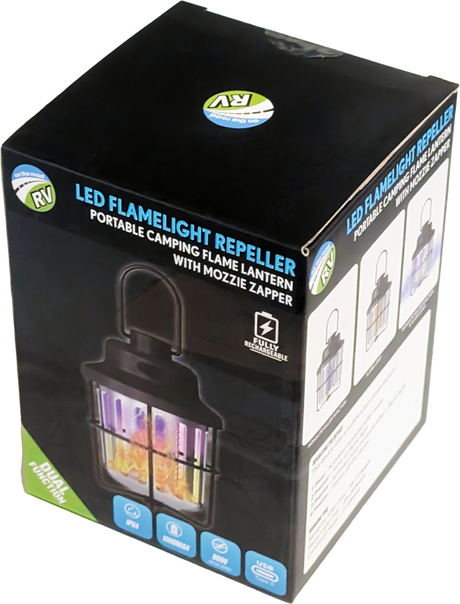 On The Road RV Led Flame Light + Mosquito Zapper