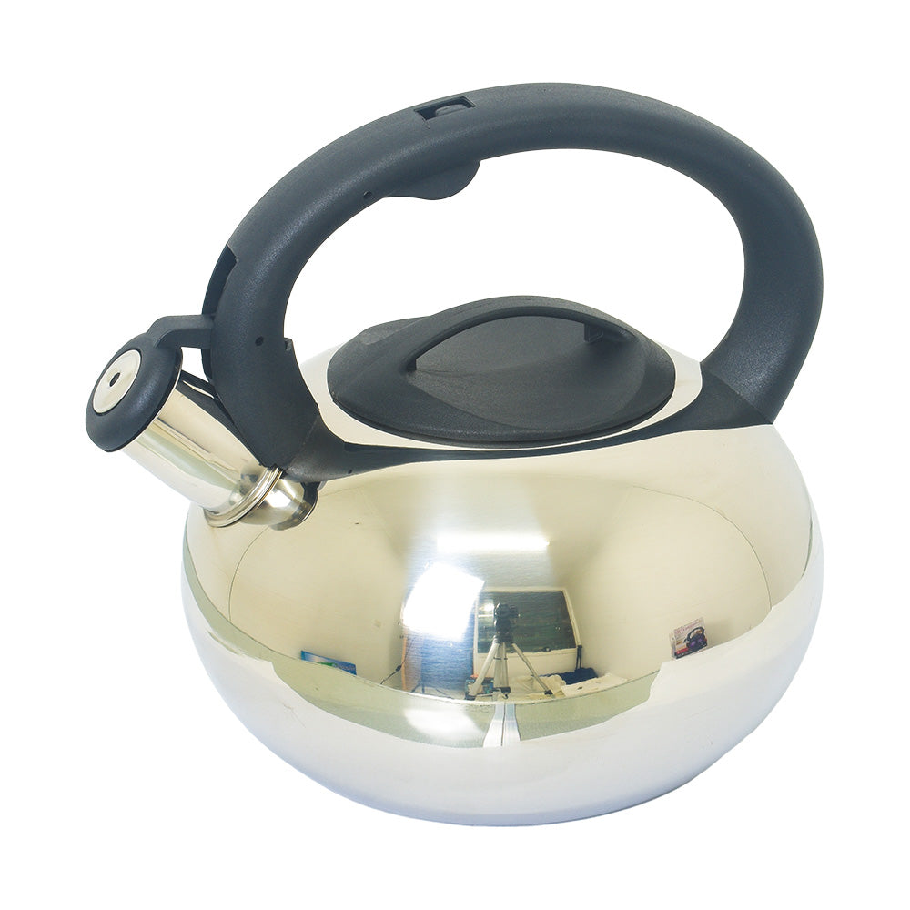 ROYAL DELUXE WHISTLING KETTLE - STAINLESS STEEL - SILVER