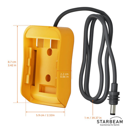 STARBEAM Starlink Mini Dewalt 18V Battery Adapter