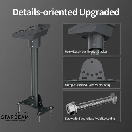 STARBEAM Starlink Gen 3 Standard Adjustable Metal Roof & Wall Mount