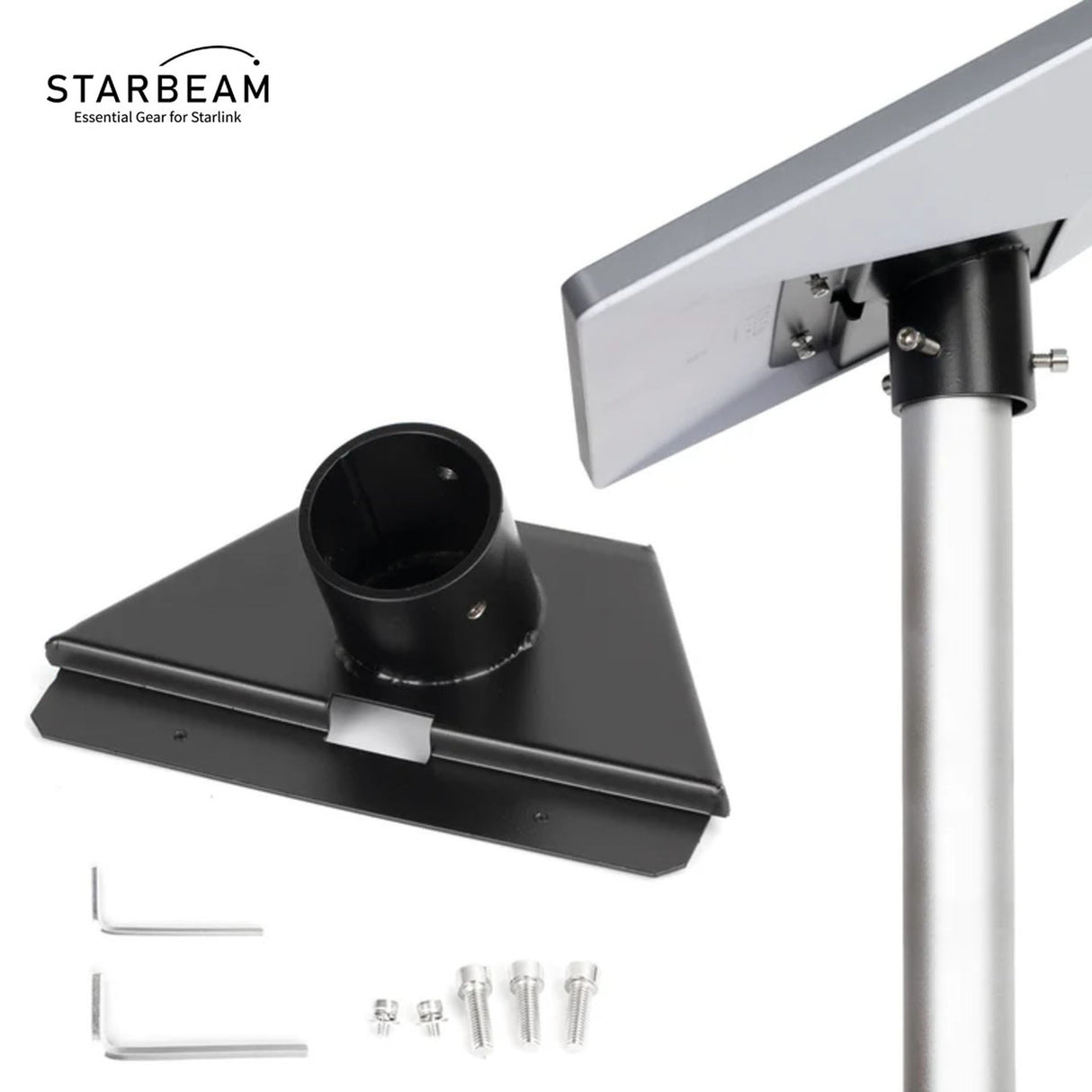 STARBEAM Starlink Mini Metal Pole Adapter for up to 39mm Pole