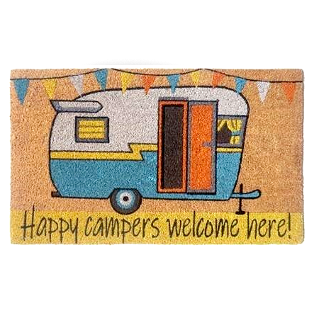 Heavy Duty Caravan Door Mat - Happy Camper