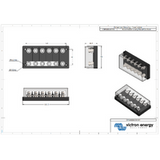Victron Energy Fuse holder 6-way for MEGA-fuse