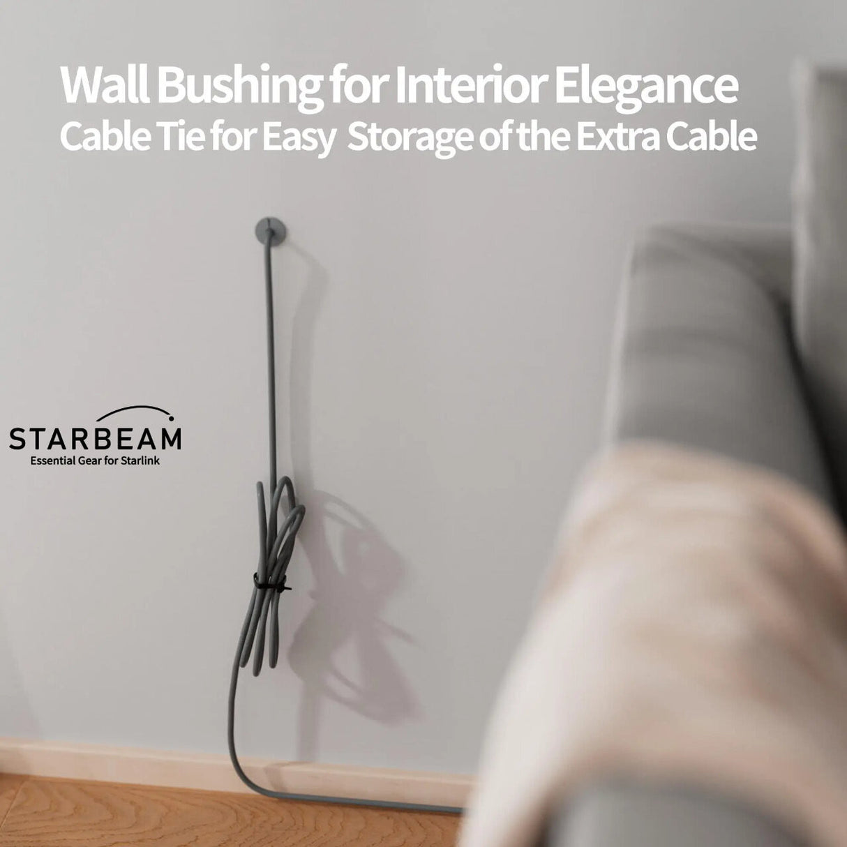 STARBEAM Starlink Dish Cable Routing & Installation Kit