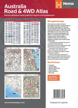 HEMA Australia Road And 4WD Touring Atlas - Spiral 215x297mm