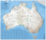 Australia Handy Map - 745x620 - Laminate paper in a tube