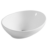 White Oval Ceramic Bathroom Basin