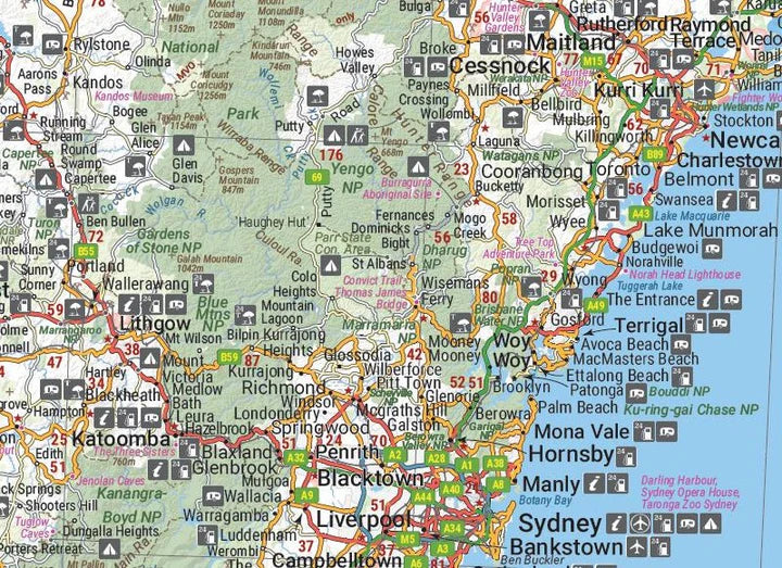 HEMA NEW SOUTH HANDY MAP