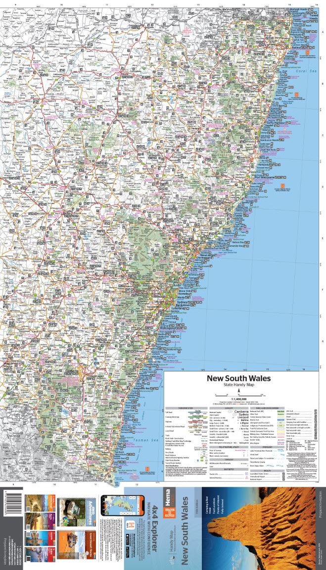 HEMA NEW SOUTH HANDY MAP