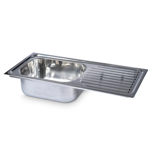 Stainless Steel Sink With Drainer - 760 X 155 X 360mm