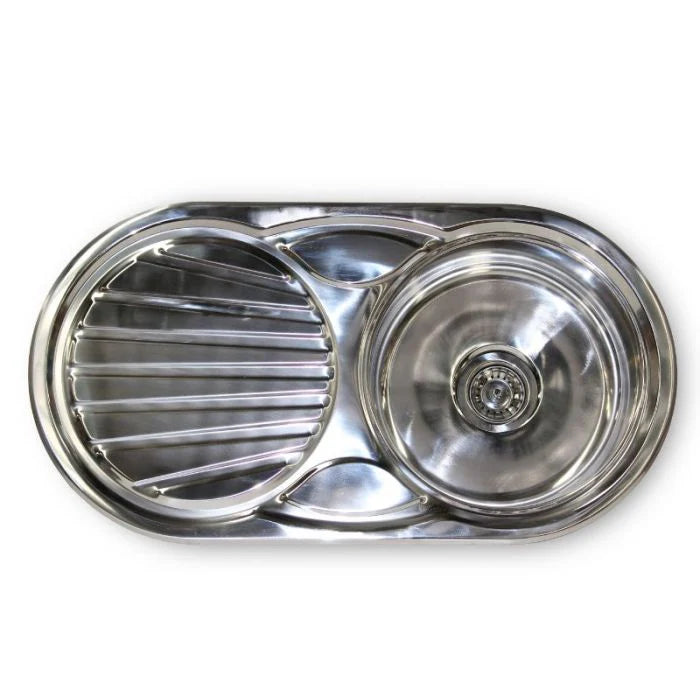 Stainless Steel Round Basin And Drainer