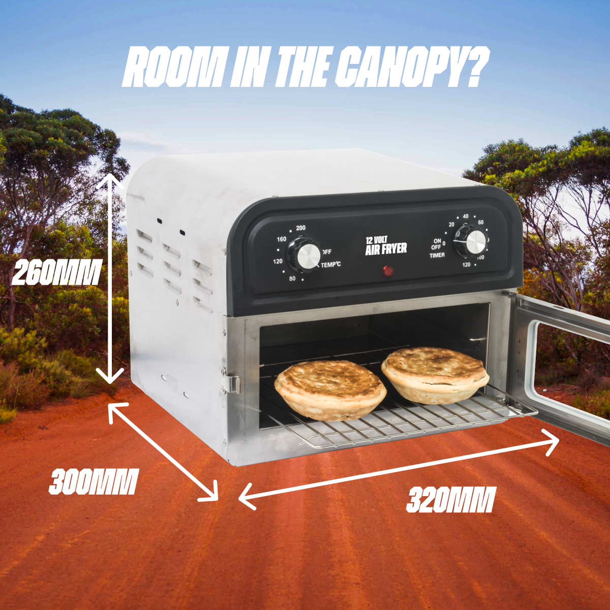 On The Road 12V Air Fryer 300W